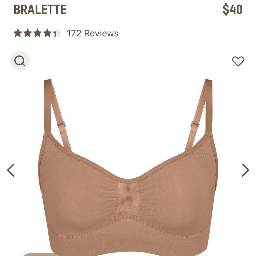 Nib skims bralette in sienna size s/m - Picture 3 of 3